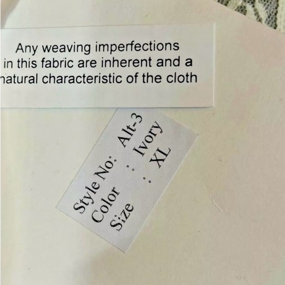 Nataya ALT-3 Sheer Lace Titanic Tunic Size XL Ivory Nylon Soutache Embroider NWT - Picture 8 of 11